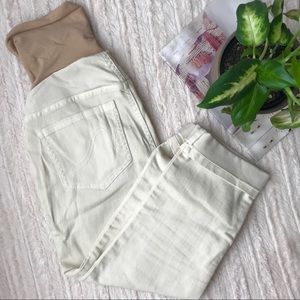 MOTHERHOOD MATERNITY White Capris